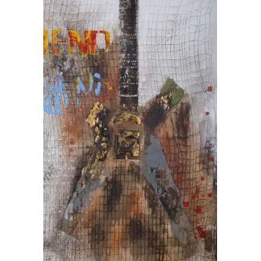 OBRAZ NA PŁÓTNIE GITARA ARTY 90 3,5 120 cm